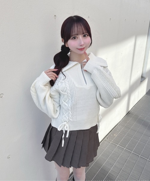 one way（ワンウェイ）の「ダブルプリーツスカート（スカート・レディース・ブラック/ブラウン系その他/グレー/ホワイト系その他・FREE）」の22枚目の写真