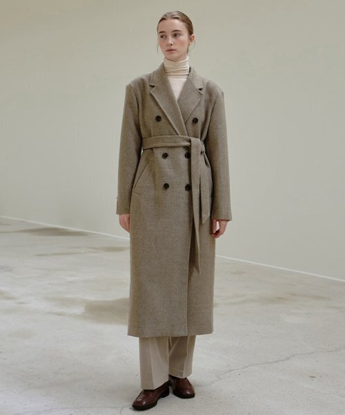 NICK&NICOLE(ニックアンドニコール)の「TAILORED DOUBLE COAT_LIGHT BROWN(チェスターコート・レディース・その他・FREE)」の1枚目の写真