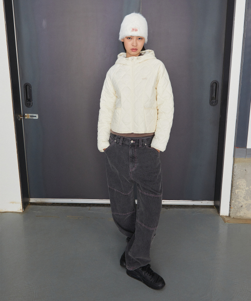 LMCの「CNTRST ST DOUBLE KNEE DENIM PANTS black(デニムパンツ・レディース・その他・S/M/L)」の12枚目の写真
