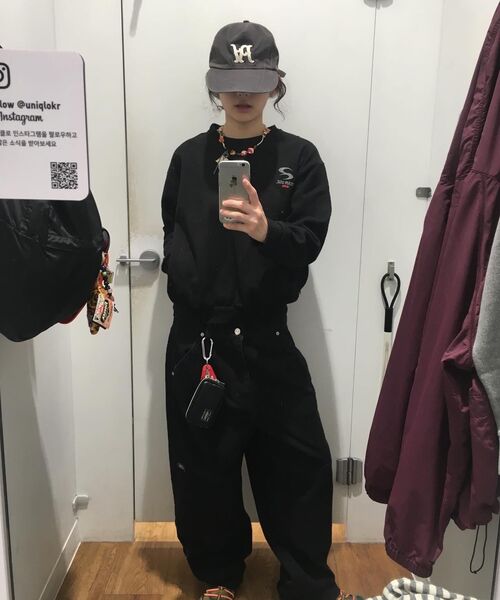 LMCの「CNTRST ST DOUBLE KNEE DENIM PANTS black(デニムパンツ・レディース・その他・S/M/L)」の17枚目の写真
