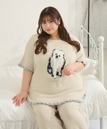 Louiosy（ルオシー）の「【大きいサイズ】フラッフィールームウェアセットA(ロング)（ルームウェア/パジャマ）」