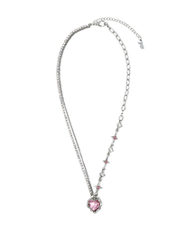 RANDOMOFF（ランダムオフ）の「[ROF x CANNIZ] PINKISH HEART NECKLACE（ネックレス）」