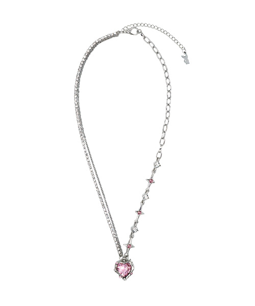 ROF x CANNIZ] PINKISH HEART NECKLACE（ネックレス）｜RANDOMOFF
