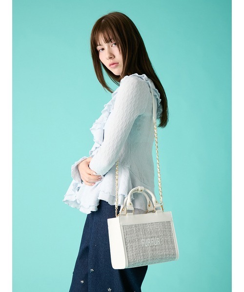 FURFUR（ファーファー）の「ラッフルフリルプルオーバー（シャツ/ブラウス・レディース・アイボリー/ブラック/ライトブルー・F）」の12枚目の写真