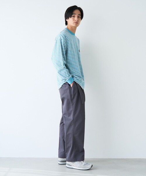 RED KAP（レッドキャップ）の「REDKAP（レッドキャップ）別注ボーダーTシャツ（Tシャツ/カットソー・メンズ・ライトブルー/ダークグリーン・L/M/S）」の11枚目の写真