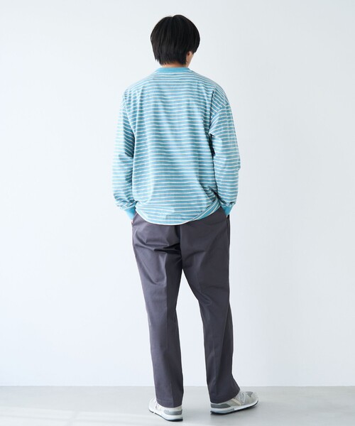 RED KAP（レッドキャップ）の「REDKAP（レッドキャップ）別注ボーダーTシャツ（Tシャツ/カットソー・メンズ・ライトブルー/ダークグリーン・L/M/S）」の12枚目の写真