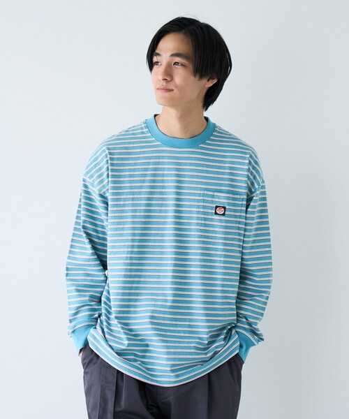 RED KAP（レッドキャップ）の「REDKAP（レッドキャップ）別注ボーダーTシャツ（Tシャツ/カットソー・メンズ・ライトブルー/ダークグリーン・L/M/S）」の13枚目の写真