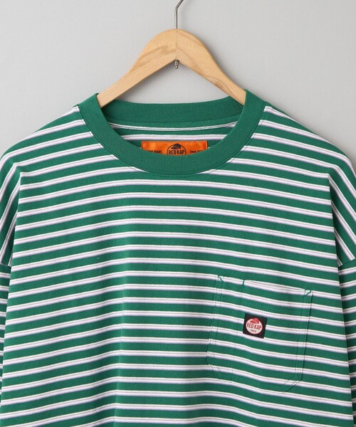 RED KAP（レッドキャップ）の「REDKAP（レッドキャップ）別注ボーダーTシャツ（Tシャツ/カットソー・メンズ・ライトブルー/ダークグリーン・L/M/S）」の19枚目の写真