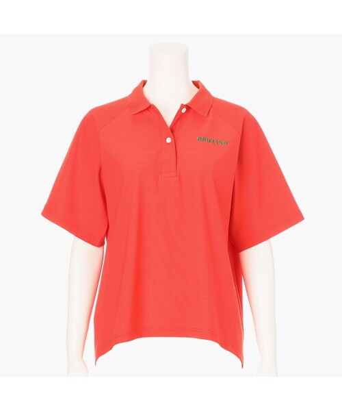 BRIEFING（ブリーフィング）の「【BRIEFING GOLF／ブリーフィングゴルフ】WOMEN’S EARTH POLO（リラックスフィット）（ポロシャツ・レディース・オリーブ/ホワイト/ブラック/レッド・M/S/L）」の4枚目の写真