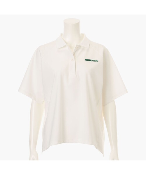 BRIEFING（ブリーフィング）の「【BRIEFING GOLF／ブリーフィングゴルフ】WOMEN’S EARTH POLO（リラックスフィット）（ポロシャツ・レディース・オリーブ/ホワイト/ブラック/レッド・M/S/L）」の2枚目の写真