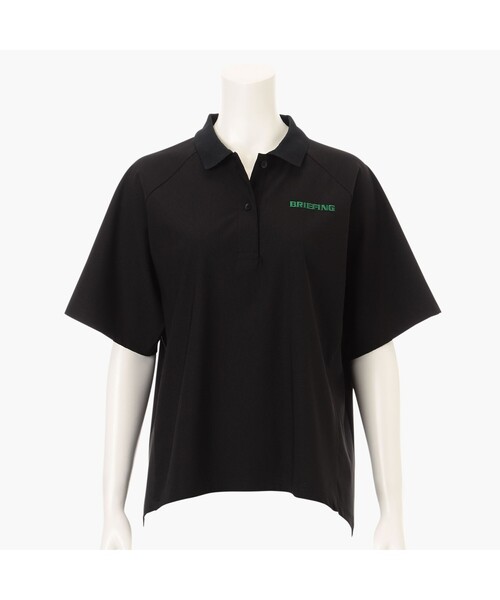 BRIEFING（ブリーフィング）の「【BRIEFING GOLF／ブリーフィングゴルフ】WOMEN’S EARTH POLO（リラックスフィット）（ポロシャツ・レディース・オリーブ/ホワイト/ブラック/レッド・M/S/L）」の3枚目の写真