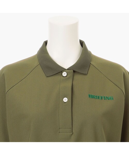BRIEFING（ブリーフィング）の「【BRIEFING GOLF／ブリーフィングゴルフ】WOMEN’S EARTH POLO（リラックスフィット）（ポロシャツ・レディース・オリーブ/ホワイト/ブラック/レッド・M/S/L）」の16枚目の写真