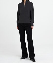 Womens Oversized Half-zip Knit