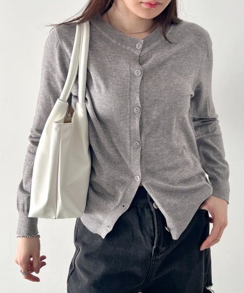 wears(ウェアーズ)の「【A4収納可】タック入りPUトートバッグ 通勤通学トートバッグ(トートバッグ・レディース・ホワイト/ブラック・FREE)」の5枚目の写真