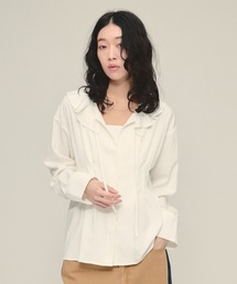 eL | 【eL】Tuck Frill Collar Shirt/645564(シャツ/ブラウス)