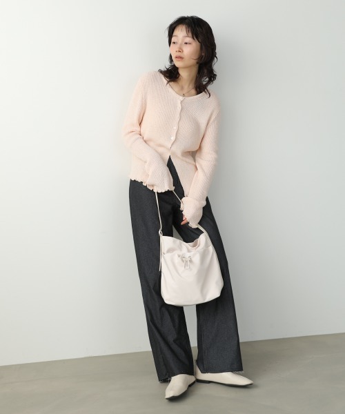 Bab(バブ)の「ワンショルダーバッグ(ショルダーバッグ・レディース・アイボリー/ブラック/ブラウン・ONESIZE)」の5枚目の写真