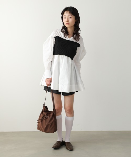 Bab(バブ)の「ワンショルダーバッグ(ショルダーバッグ・レディース・アイボリー/ブラック/ブラウン・ONESIZE)」の12枚目の写真