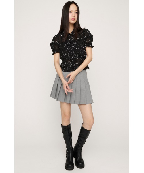 SLY(スライ)の「【2026SS新作】TINY DOTS FRILL BL タイニードッツフリルブラウス 夏服 春服(シャツ/ブラウス・レディース・ホワイト系その他2/ブラック系その他2・FREE)」の12枚目の写真