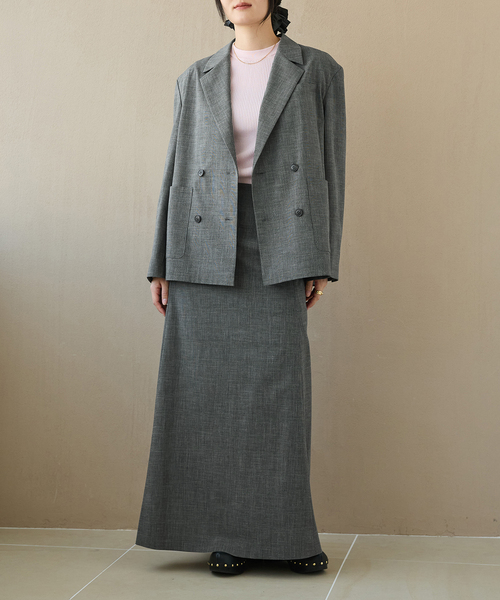 IENA LA BOUCLE(イエナラブークル)の「IENA LA BOUCLE Iラインスカート(スカート・レディース・ブラック/グレー・36/38/40)」の20枚目の写真