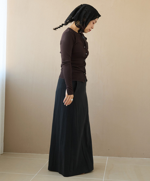 IENA LA BOUCLE（イエナラブークル）の「IENA LA BOUCLE Iラインスカート（スカート・レディース・グレー/ブラック・38/36/40）」の16枚目の写真