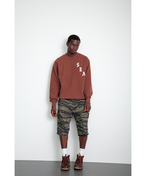 WIND AND SEA(ウィンダンシー)の「Vertical SEA Crewneck Sweatshirt(スウェット・レディース・ブラウン/アッシュ・MEDIUM/X-LARGE/LARGE)」の6枚目の写真