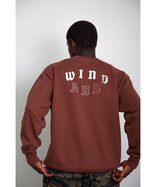 WIND AND SEA(ウィンダンシー)の「Vertical SEA Crewneck Sweatshirt(スウェット・レディース・ブラウン/アッシュ・MEDIUM/X-LARGE/LARGE)」の8枚目の写真