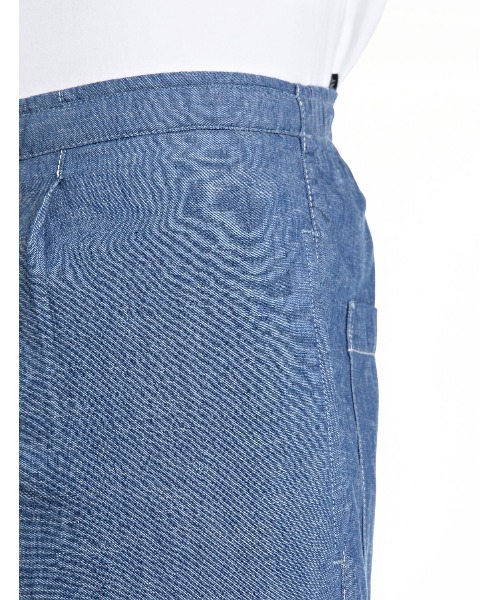 REPLAY(リプレイ)の「シャンブレーテーパードフィットパンツ(セットアップ)(その他パンツ・メンズ・ブルー・W28xL30/W34xL30/W32xL30/W30xL30)」の6枚目の写真