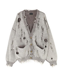 DANKE SCHON（ダンケシェーン）の「DankeSchon/ダンケシェーン/ACID WASH TENJIKU CARDIGAN（カーディガン/ボレロ）」