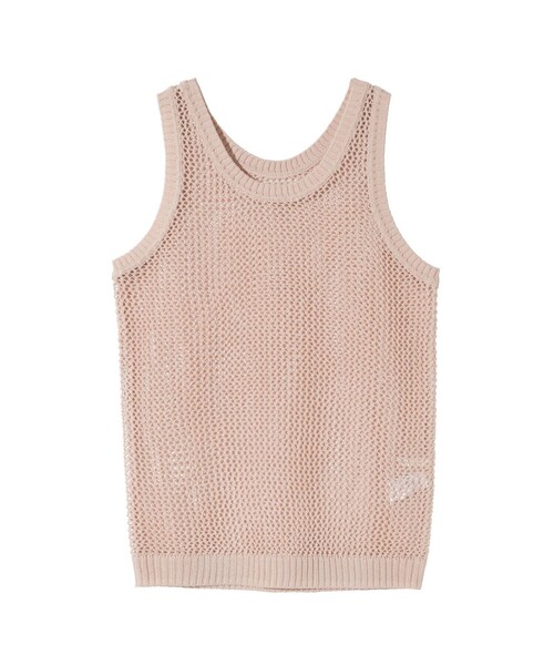 MIDIUMISOLID(ミディウミソリッド)の「MIDIUMISOLID for Ladies メッシュタンクプルオーバー(ベスト・レディース・ネイビー/オフホワイト/ピンク・FREE)」の4枚目の写真