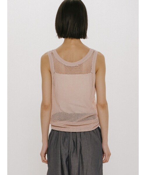 MIDIUMISOLID(ミディウミソリッド)の「MIDIUMISOLID for Ladies メッシュタンクプルオーバー(ベスト・レディース・ネイビー/オフホワイト/ピンク・FREE)」の10枚目の写真