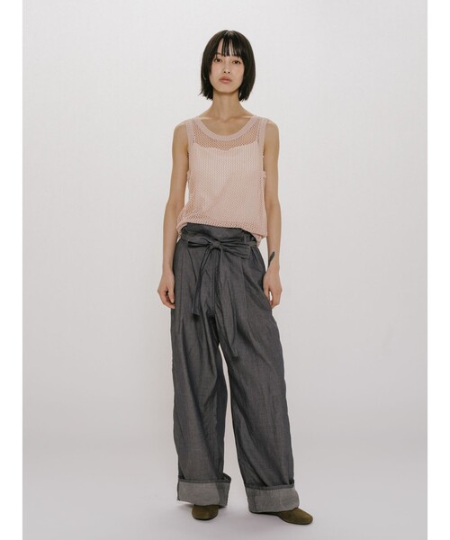 MIDIUMISOLID(ミディウミソリッド)の「MIDIUMISOLID for Ladies メッシュタンクプルオーバー(ベスト・レディース・ネイビー/オフホワイト/ピンク・FREE)」の11枚目の写真