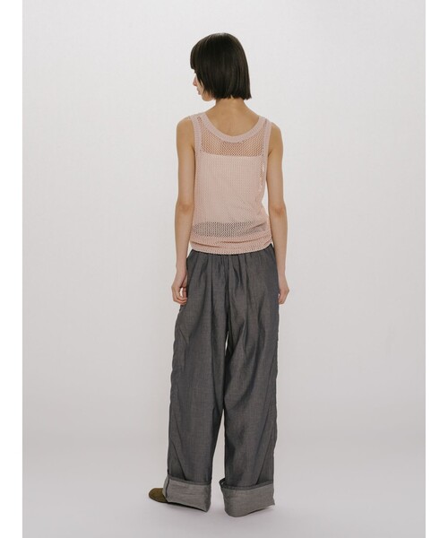 MIDIUMISOLID(ミディウミソリッド)の「MIDIUMISOLID for Ladies メッシュタンクプルオーバー(ベスト・レディース・ネイビー/オフホワイト/ピンク・FREE)」の14枚目の写真