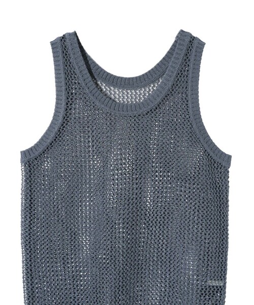MIDIUMISOLID(ミディウミソリッド)の「MIDIUMISOLID for Ladies メッシュタンクプルオーバー(ベスト・レディース・ネイビー/オフホワイト/ピンク・FREE)」の15枚目の写真