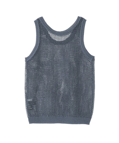 MIDIUMISOLID(ミディウミソリッド)の「MIDIUMISOLID for Ladies メッシュタンクプルオーバー(ベスト・レディース・ネイビー/オフホワイト/ピンク・FREE)」の17枚目の写真