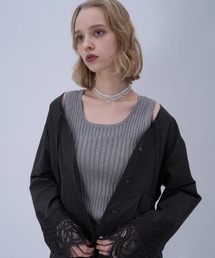 HARE（ハレ）の「2WAYランダムリブラメタンクトップ(HARE)（タンクトップ）」