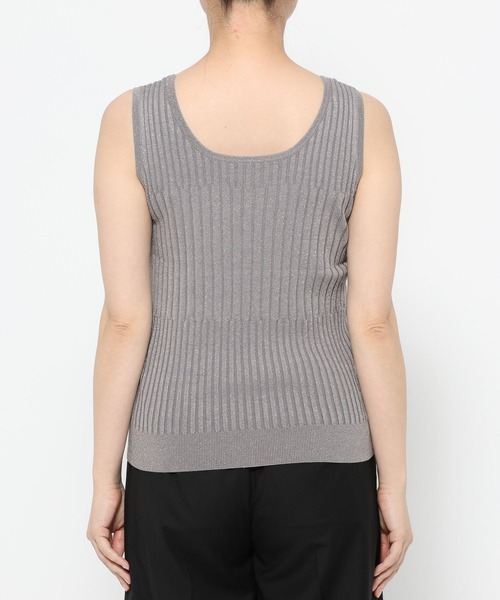 HARE（ハレ）の「2WAYランダムリブラメタンクトップ(HARE)（タンクトップ・レディース・ブラック/シルバー/グリーン/ピンク/パープル・FREE）」の18枚目の写真