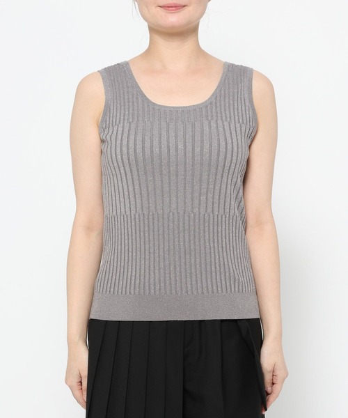 HARE（ハレ）の「2WAYランダムリブラメタンクトップ(HARE)（タンクトップ・レディース・ブラック/シルバー/グリーン/ピンク/パープル・FREE）」の19枚目の写真