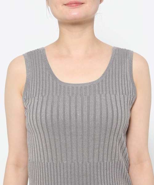 HARE（ハレ）の「2WAYランダムリブラメタンクトップ(HARE)（タンクトップ・レディース・ブラック/シルバー/グリーン/ピンク/パープル・FREE）」の22枚目の写真