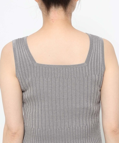 HARE（ハレ）の「2WAYランダムリブラメタンクトップ(HARE)（タンクトップ・レディース・ブラック/シルバー/グリーン/ピンク/パープル・FREE）」の13枚目の写真