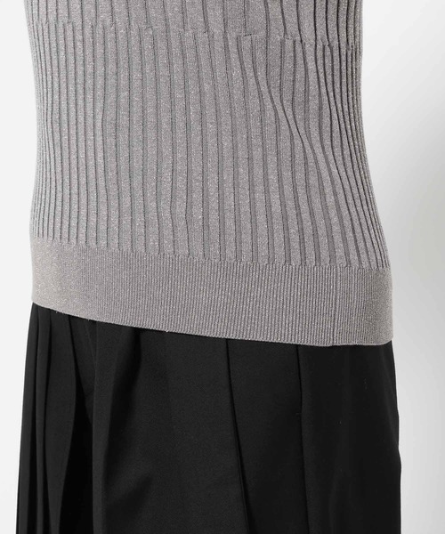 HARE（ハレ）の「2WAYランダムリブラメタンクトップ(HARE)（タンクトップ・レディース・ブラック/シルバー/グリーン/ピンク/パープル・FREE）」の12枚目の写真