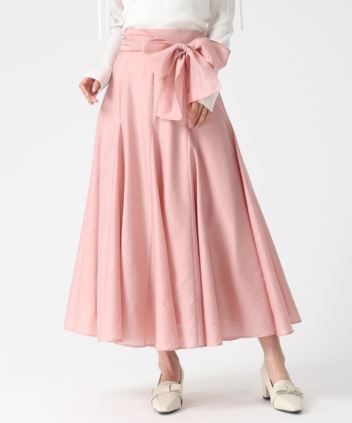 MISCH MASCH（ミッシュマッシュ）の「2026春夏新作 シアーボイルカラースカート（スカート・レディース・グリーン/オレンジ/アイボリー・M/S）」の3枚目の写真