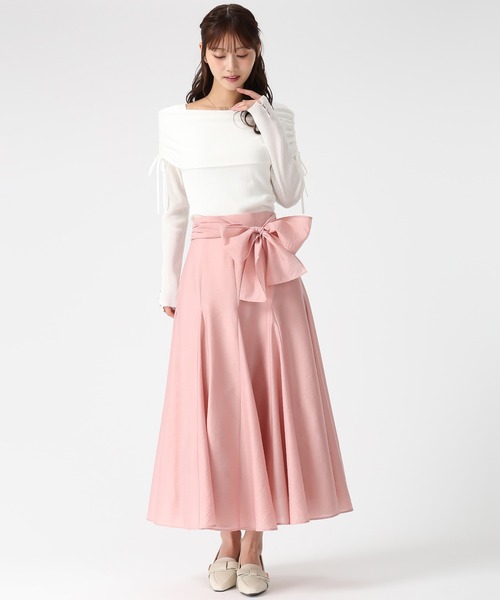 MISCH MASCH（ミッシュマッシュ）の「2026春夏新作 シアーボイルカラースカート（スカート・レディース・グリーン/オレンジ/アイボリー・M/S）」の6枚目の写真