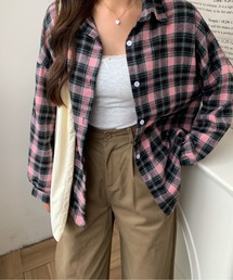 チェック柄シャツ