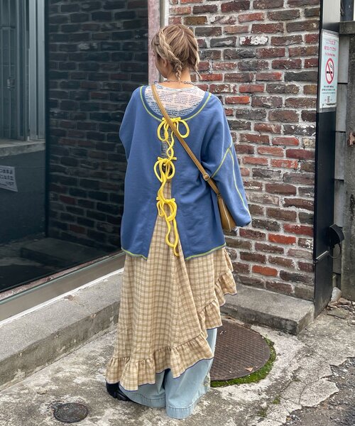 HELLO.SANFRANCISCO/ハローサンフランシスコ】アシメフリルチェック