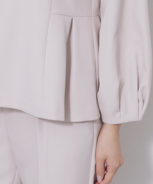 index（インデックス）の「レース衿ペプラムブラウス【洗濯機OK/ストレッチ】（シャツ/ブラウス・レディース・ブラック/ナチュラル・36/42/40/38）」の17枚目の写真