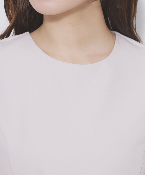 index（インデックス）の「レース衿ペプラムブラウス【洗濯機OK/ストレッチ】（シャツ/ブラウス・レディース・ブラック/ナチュラル・36/42/40/38）」の18枚目の写真