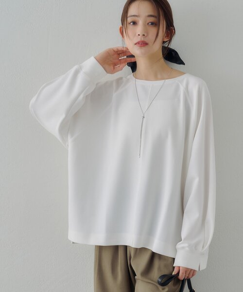 Noka】ジップ使いドルマンプルオーバー（Tシャツ/カットソー