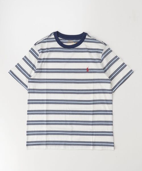 POLO RALPH LAUREN CHILDRENSWEAR（ポロ ラルフ ローレン チルドレンズウェア）の「ストライプド コットン ジャージー Tシャツ（Tシャツ/カットソー・キッズ・ホワイト・XL/L/M/S）」の3枚目の写真