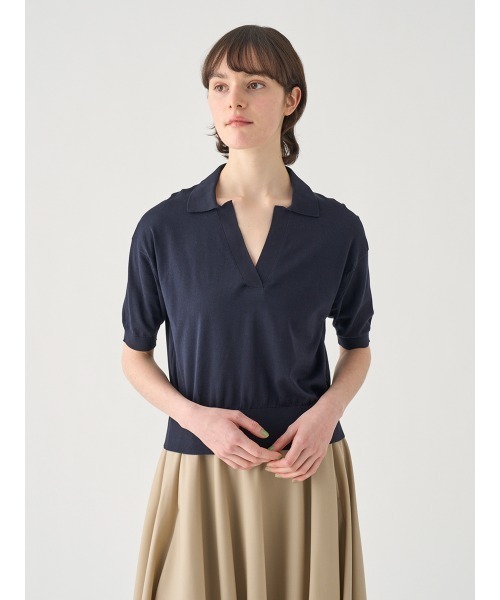 JOHN SMEDLEY ネイビー ポロシャツ とＶネックセーターのセット JOHN SMEDLEY ネイビー ポロシャツ とVネックセーターのセット JOHN