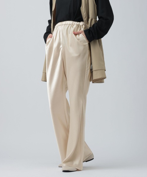 LEPSIM（レプシィム）の「イージーサテンパンツ　639323（その他パンツ・レディース・ブラック/アイボリー・FREE）」の8枚目の写真